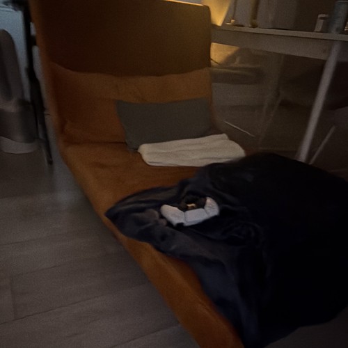 Orange polyester velvet - velvet, futon