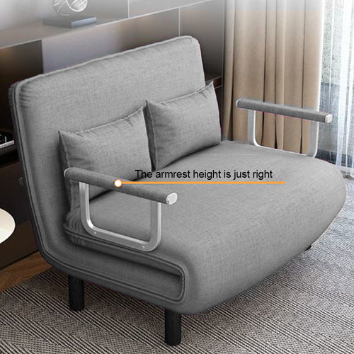 Folding double fabric sofa bed - fabric,