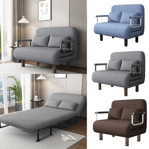 Double fabric sofa bed - sofa, sleeper
