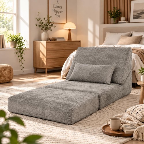 Foldable floor sofa bed chair - foldable,