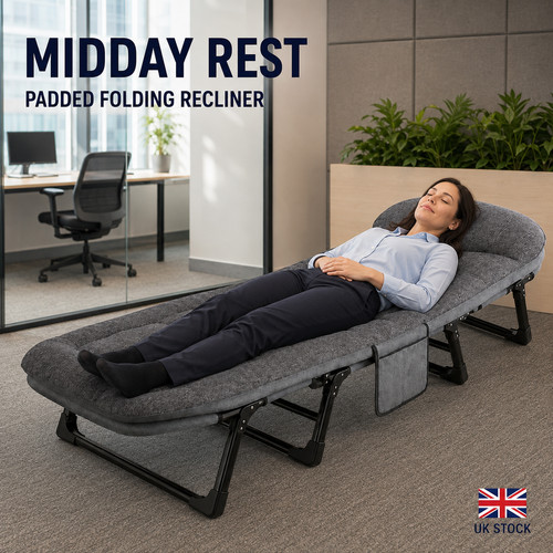 180cm folding recliner bed - 180cm,