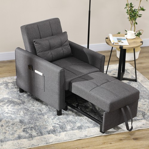 Single chair bed pull out - chair,