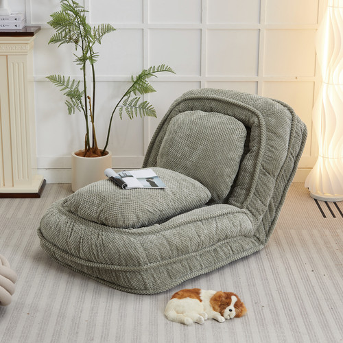 Green foldable sofa chair - green,