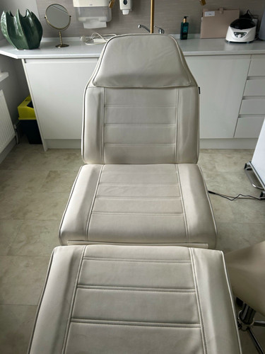 Electric white chair - white, over