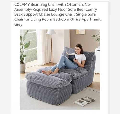 Sofa bed chair - small,, grey