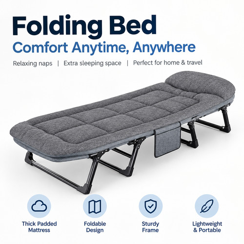 Single foldable folding - single, bed