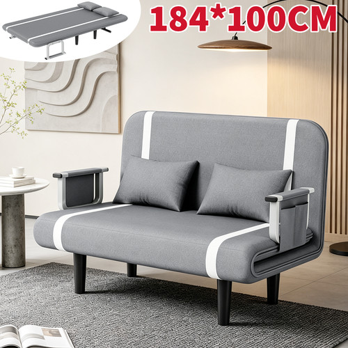 Double fabric sofa bed sleeper - fabric,