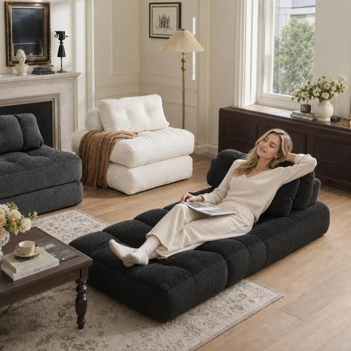 Folding sofa bed single - 3-in-1,