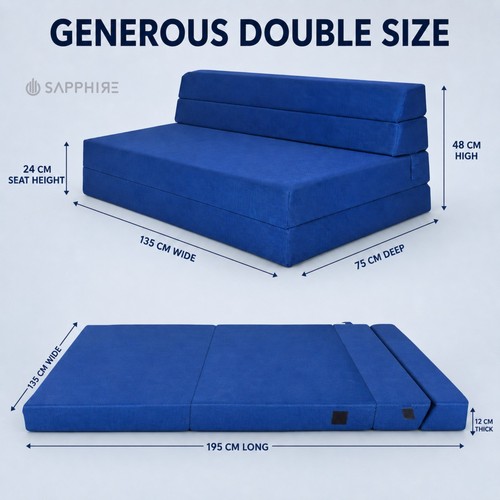 Bed double fold out chair - double,
