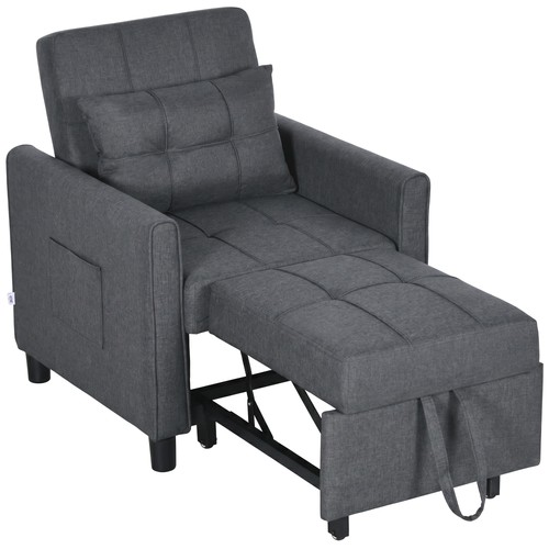 Homcom pull out chair - chair, bed